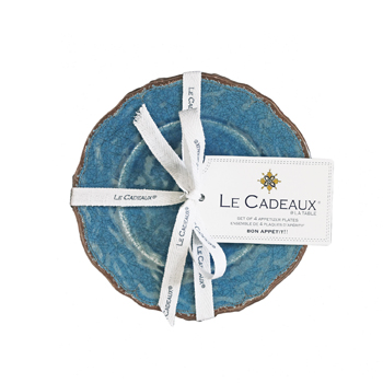 Antiqua Blue Appetizer Set